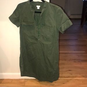 Army green dress.   So cute for spring.  JCrew